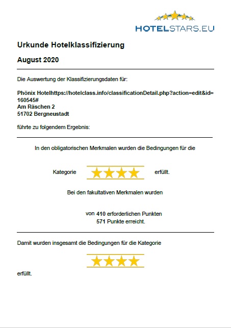Hotelklassifizierung